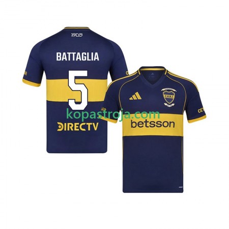 Billiga Fotbollströjor CA Boca Juniors Rodrigo Battaglia 5 Hemma tröja 2025/26 Kortärmad
